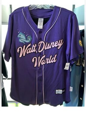 NWT 2026 Disney Parks Baseball jersey Ursula The Little Mermaid Purple